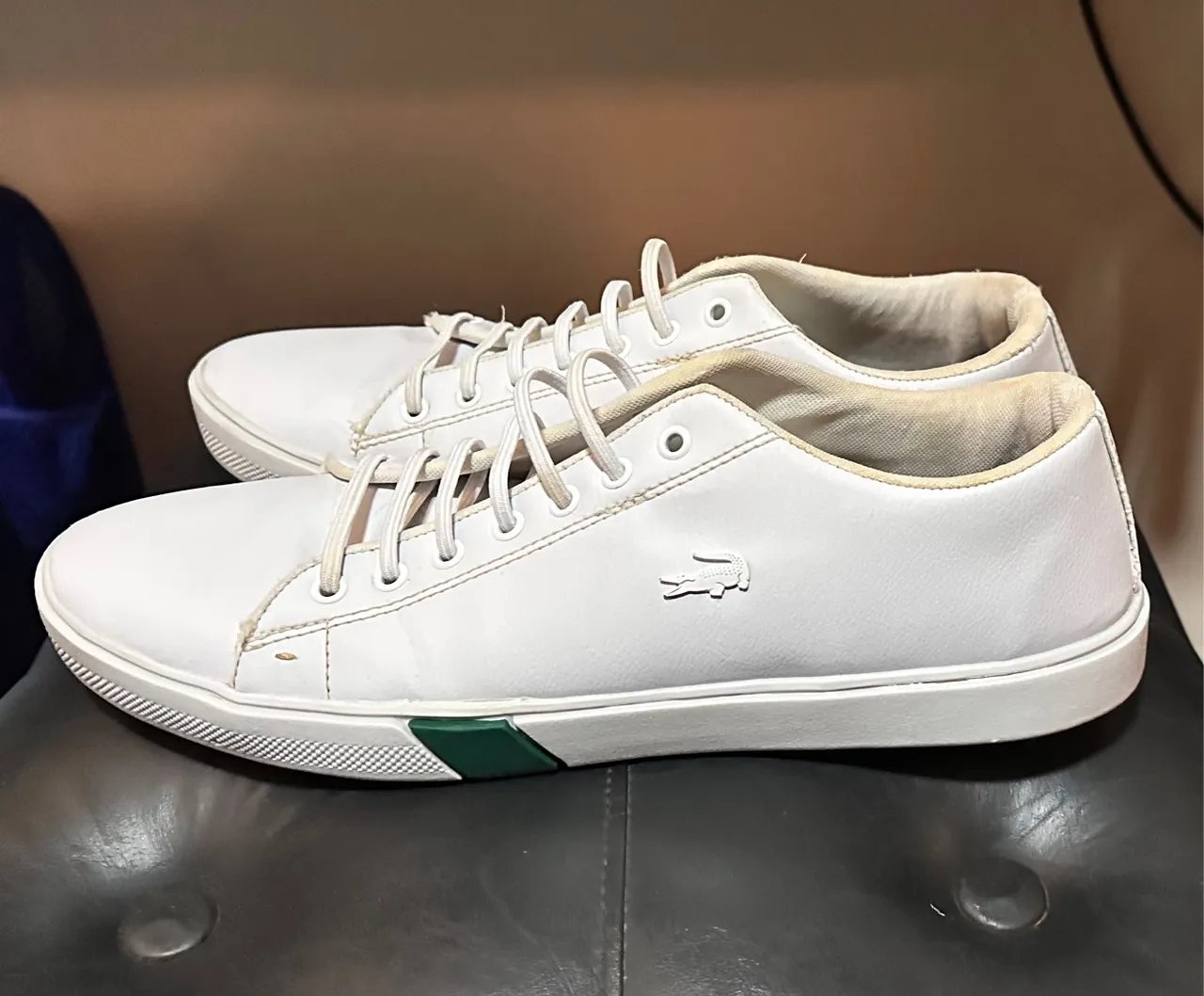 Tênis Lacoste Branco 1ª linha Numeração: 44