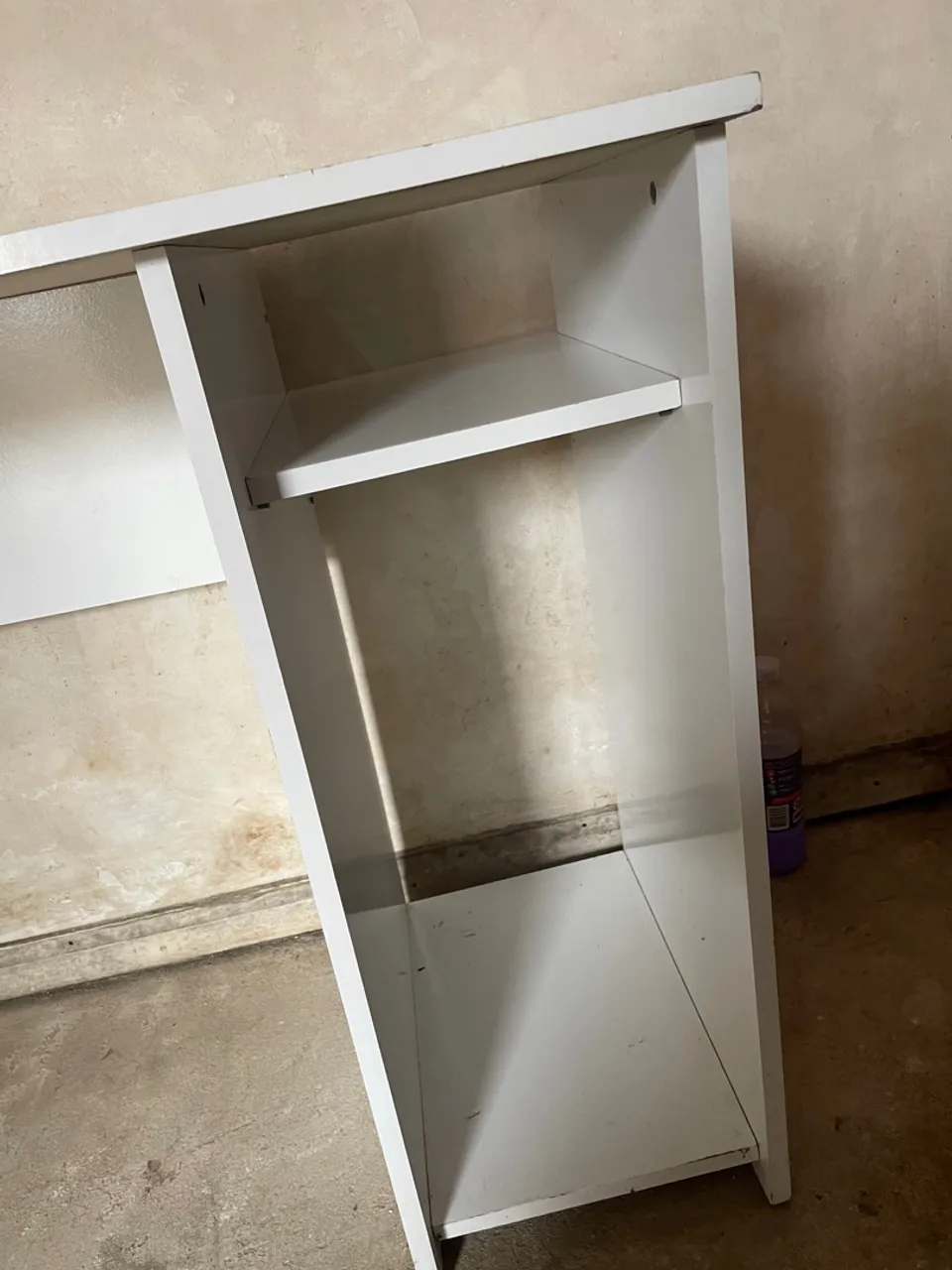 Estante/Mesa de Escritório Branca