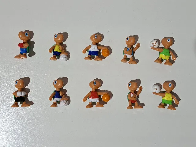 Minituras Esportistas Tortuguita Arcor - Coleção completa