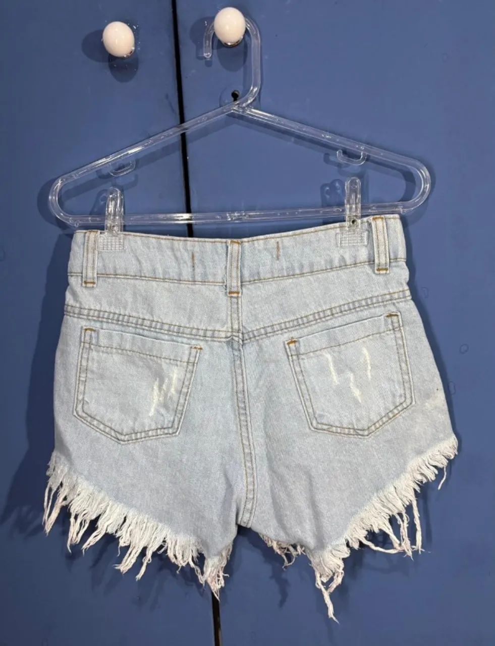 Short Jeans Claro Destroyed - 38 - Foto 2