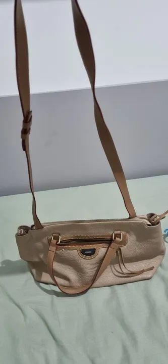 Bolsa de Ombro Bege Arezzo - Foto 5