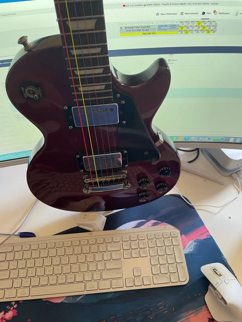 Epiphone Les Paul Studio - regulada, som impecável - Foto 2