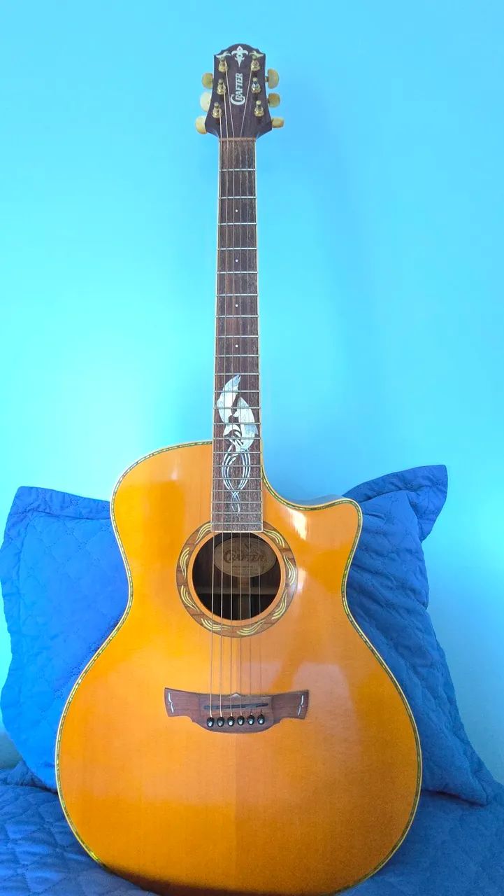 Violao Crafter SM-Rose eletroacustico usado - Foto 5