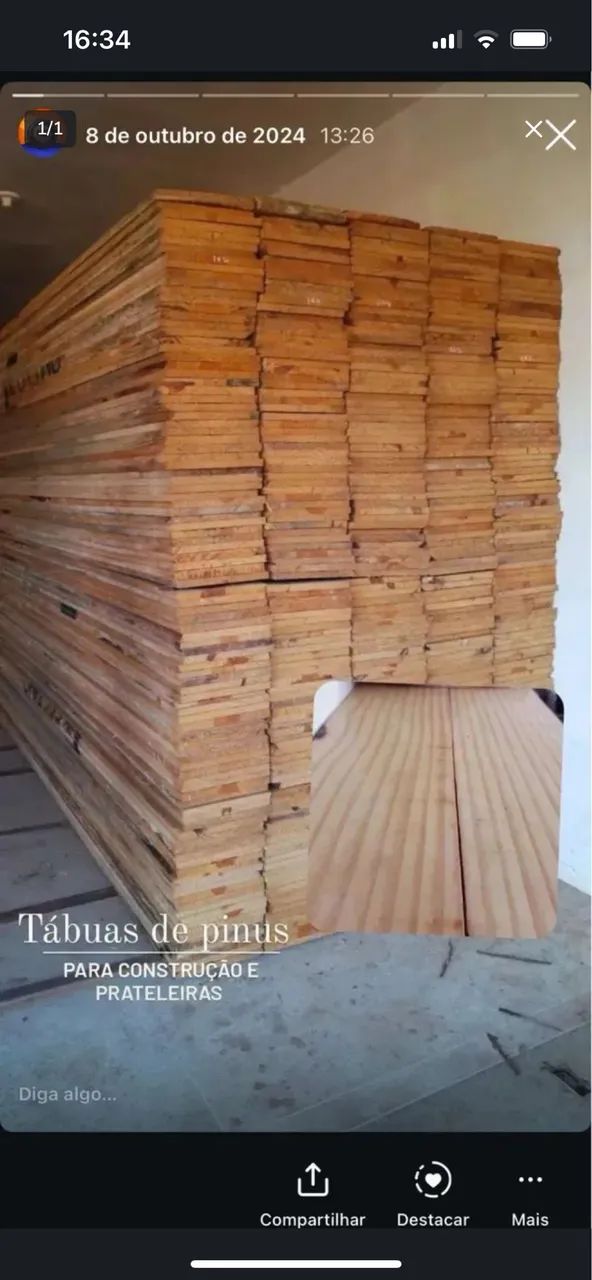 TÁBUA PINUS 30cmx3,00 (valor no din/pix)