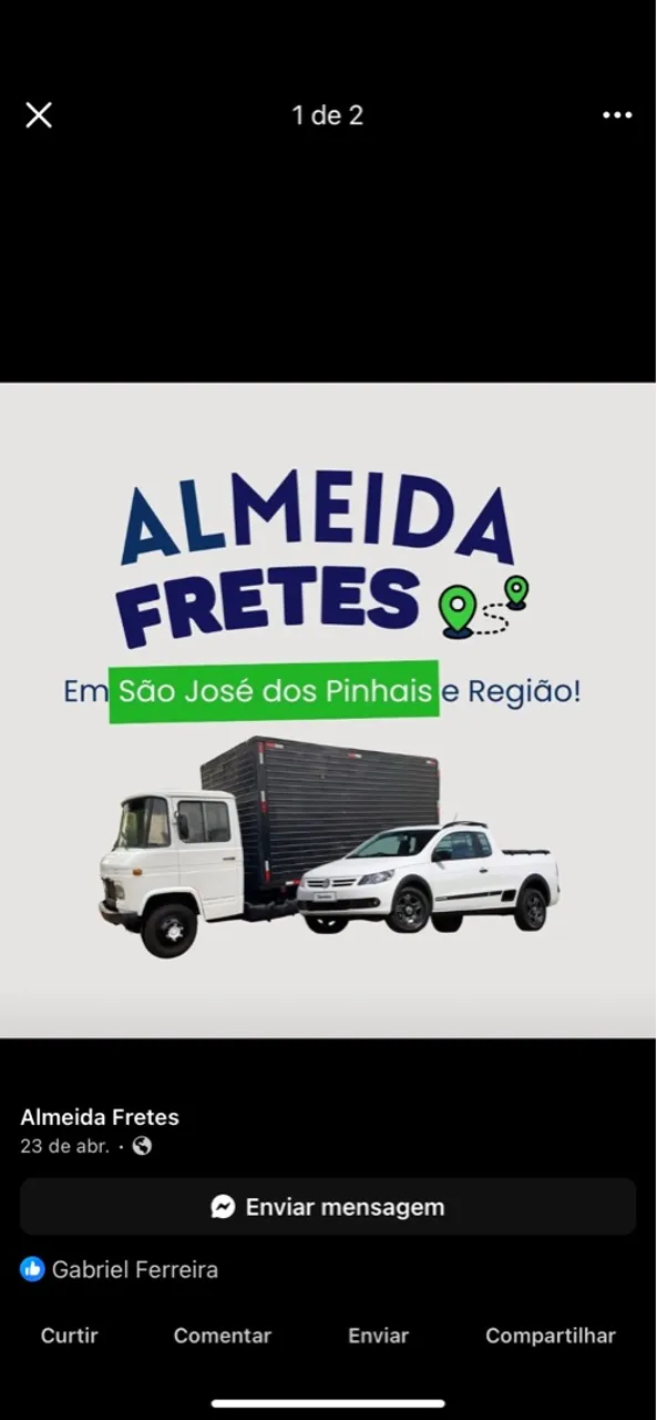 Fretes e mudanças região de São José dos Pinhais e Curitiba
