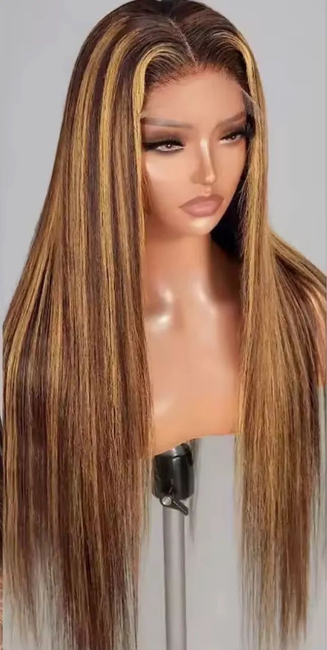 LACE FRONT CABELO HUMANO 75 cm MORENA ILUMINADA 