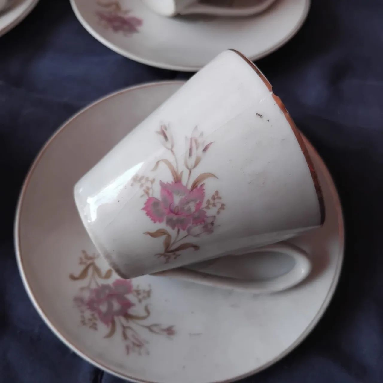 5 xícaras de café porcelana  - Foto 4