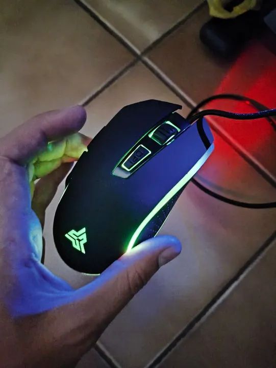 Mouse gamer com led e atalhos Anubis MU006 4800 dpi - Anápolis  - Foto 3