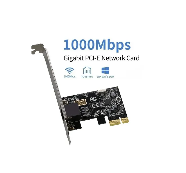 Placa de Rede Pci-e Rj45 Gigabit 1000Mbps