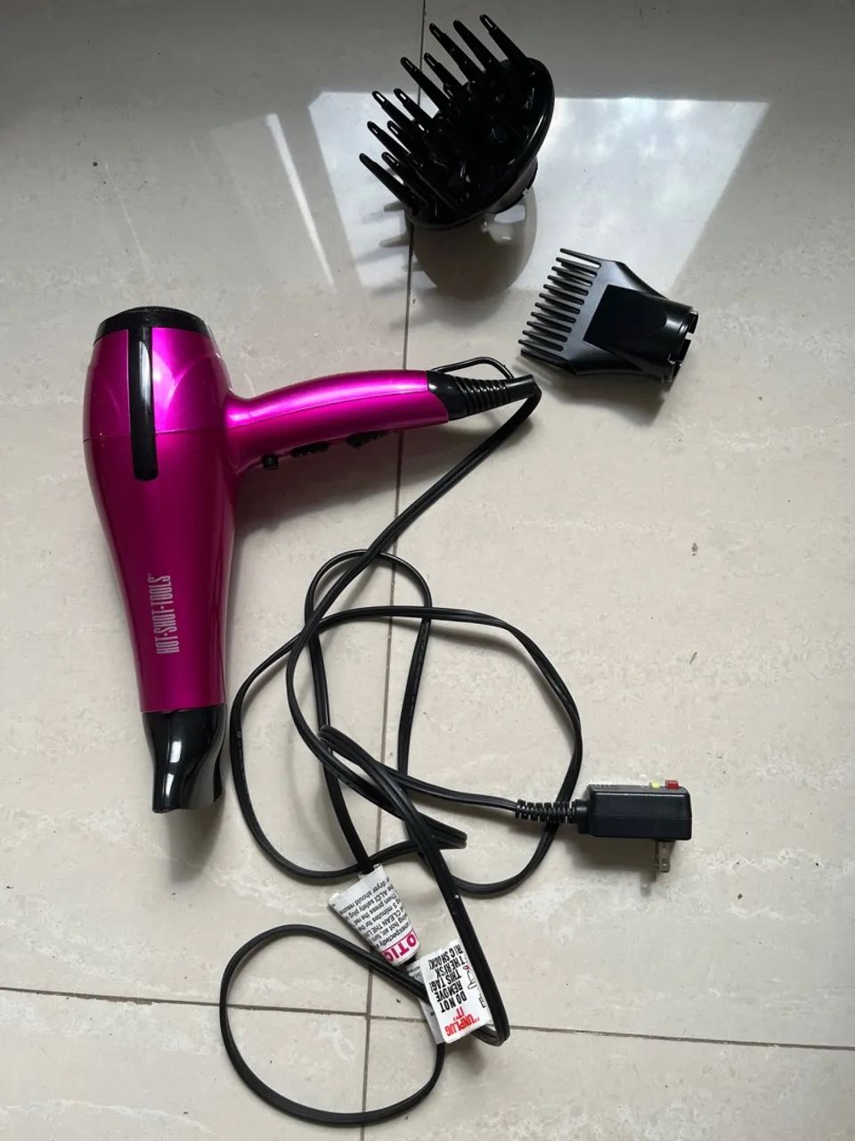 Secador cabelo rosa profissional  - Foto 3