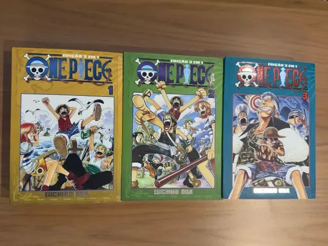 Coleção One Piece 3 Em 1 17 Volumes Mangás Decorativos, Seminovos (usado) - Foto 5
