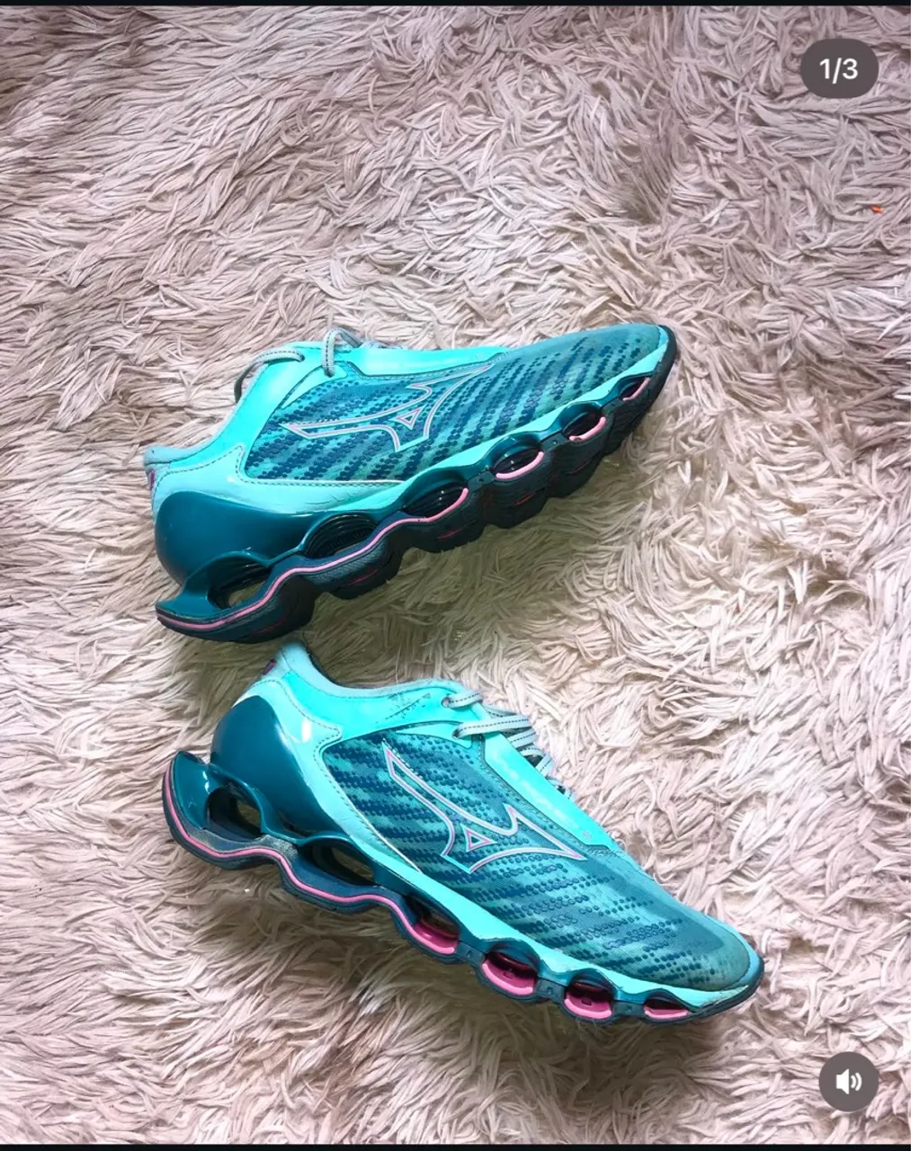 Tênis Mizuno Wave Prophecy 12 Azul Turquesa
