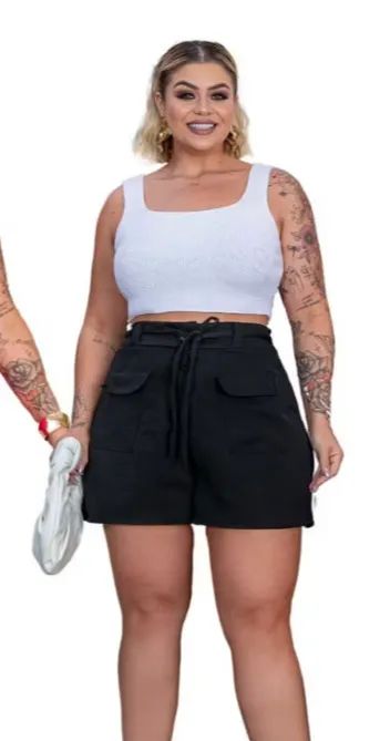 Short alfaiataria TAM G1 - semi novo - Foto 4