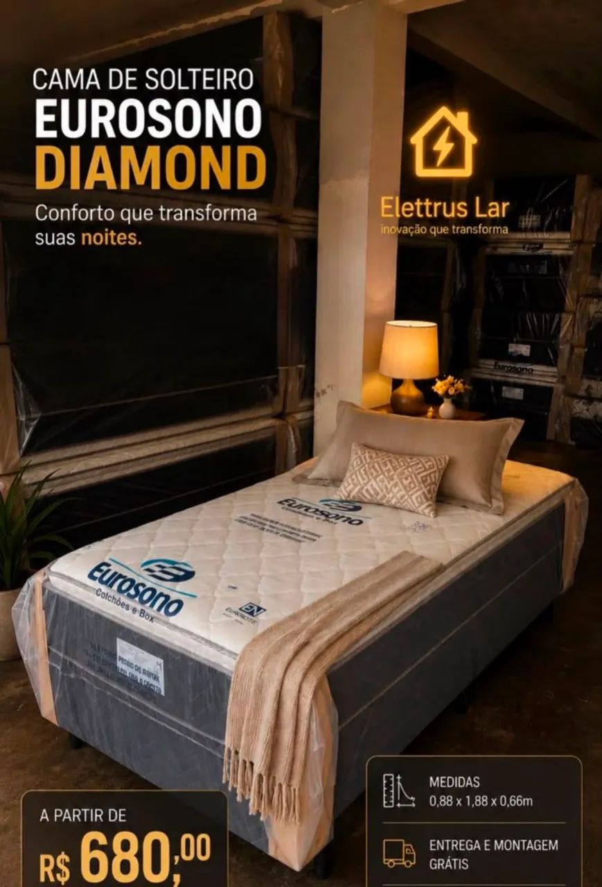 Vendo cama de solteiro unibox espuma