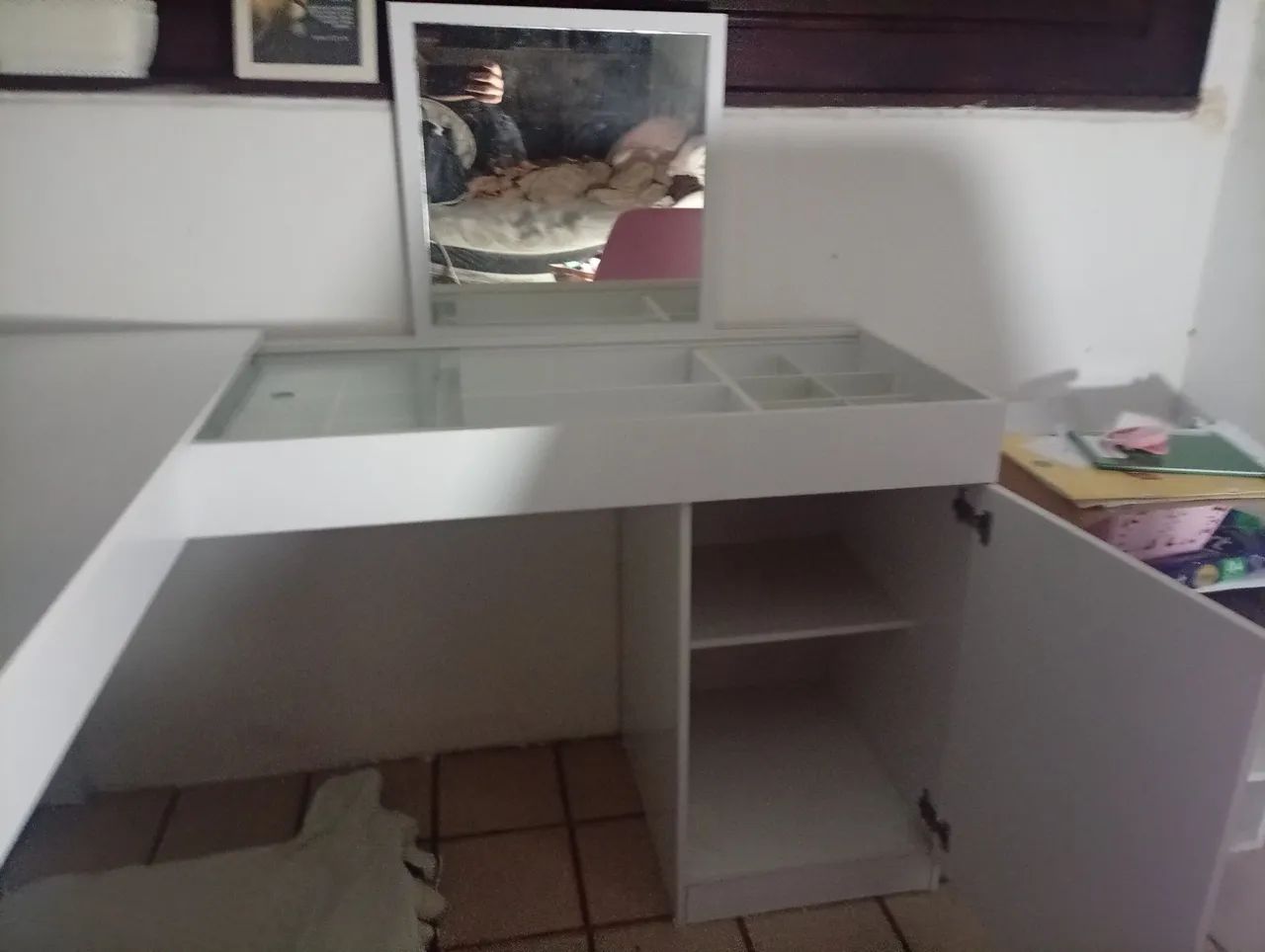 Vendo mesa em L com espelho  - Foto 3