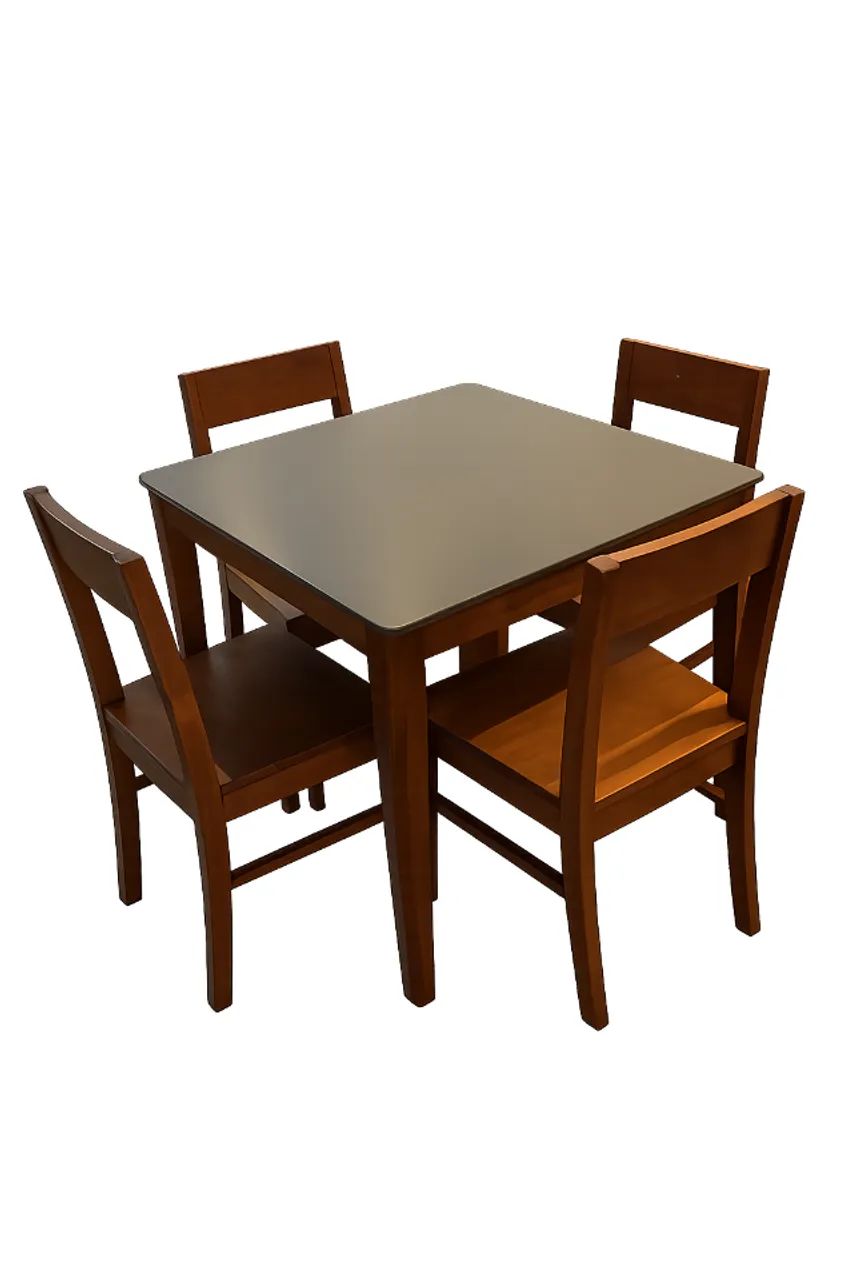 Mesa de jantar quadrada com 4 cadeiras da Oppa - Foto 3