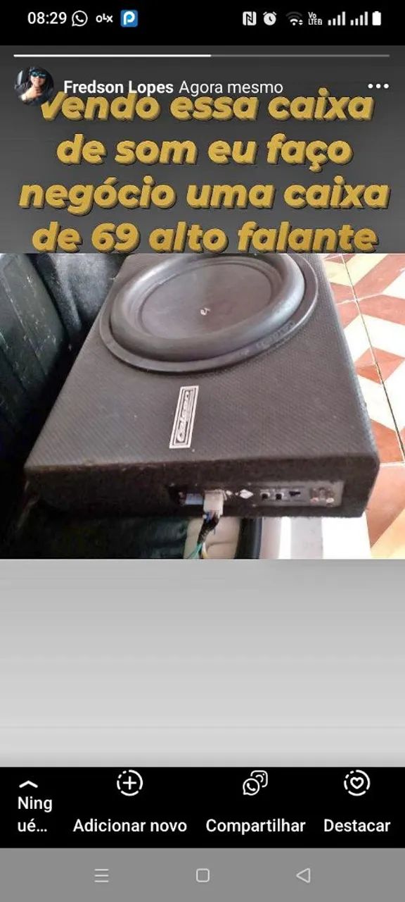 A caixa de som Sub
