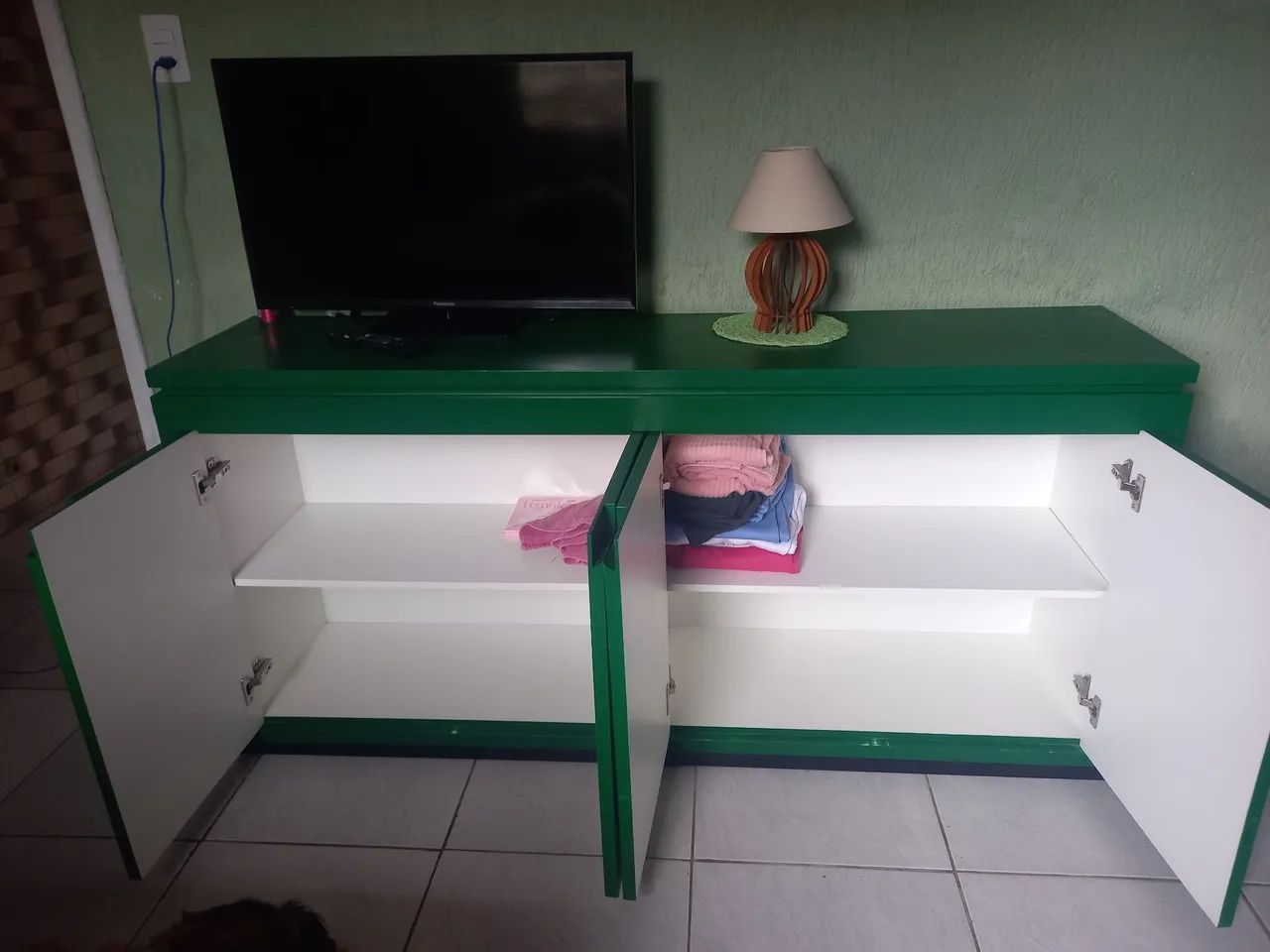 Cômoda / armário buffet 100% MDF com pintura em Ocrê - Foto 2