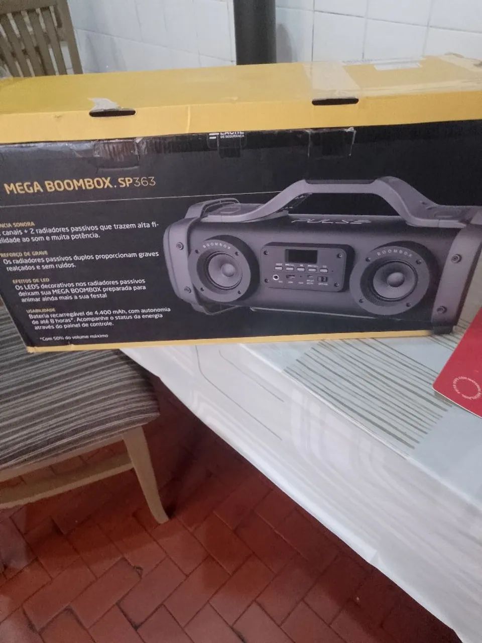 Caixa de som pulse mega Boobox  - Foto 4