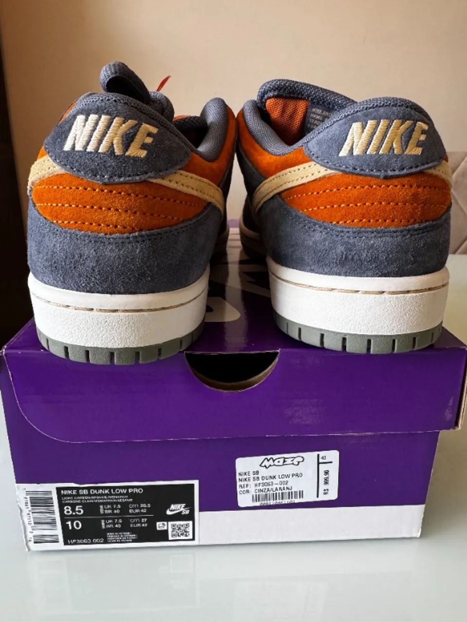 Nike SB Dunk Low Nike SB Dunk Low Light Carbon Monarch - Foto 3