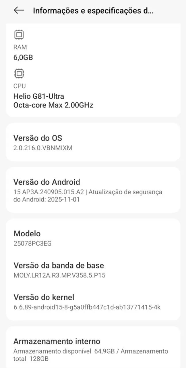 Xiaomi poço c85 6 de Ram 128 Gb - Foto 3
