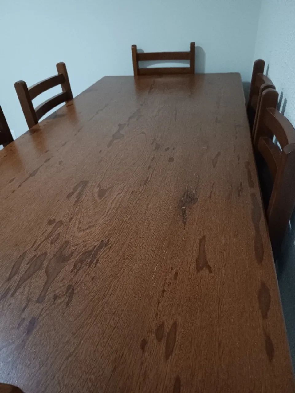 Mesa de jantar madeira maciça 6 lugares - Foto 4