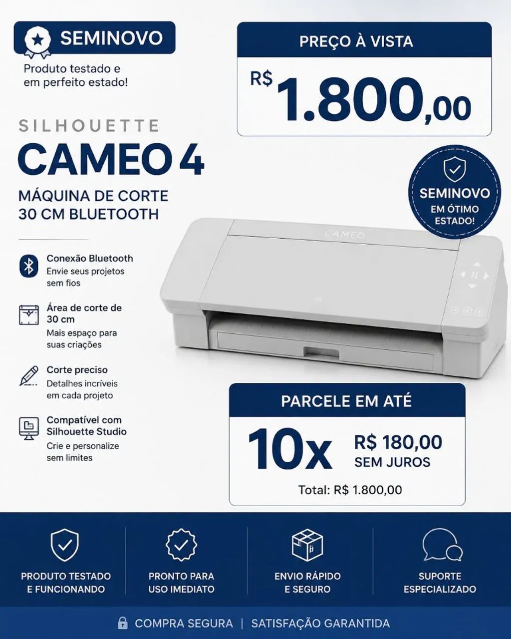 Maquina de corte Shilouette Cameo 4 plus