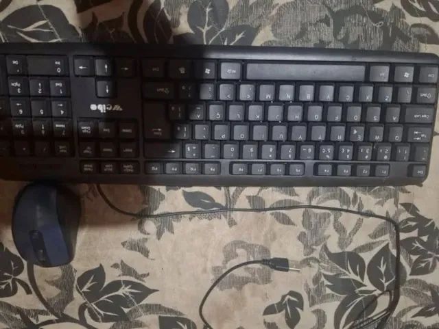 teclado com fio+mouse usb sem fio - Foto 2