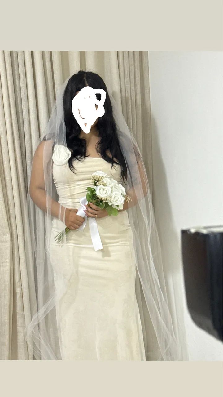 Vestido e véu de noiva - Foto 2