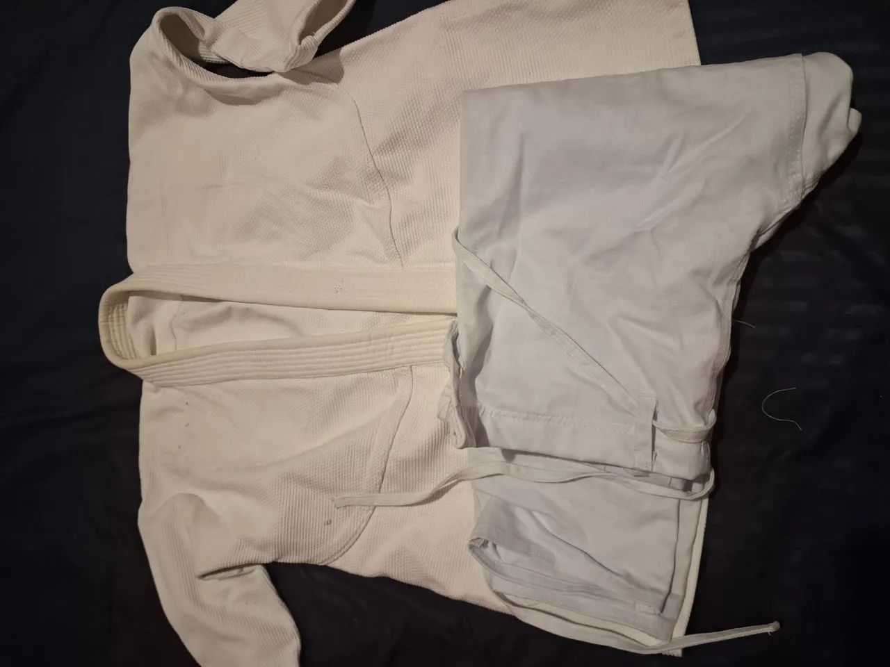 Kimono branco Veste até 1,60.