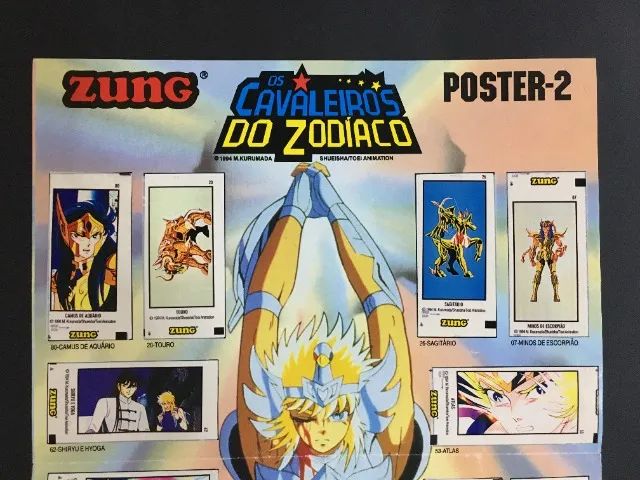 Pôster 2 Os Cavaleiros do Zodíaco Balas Zung Completo Original