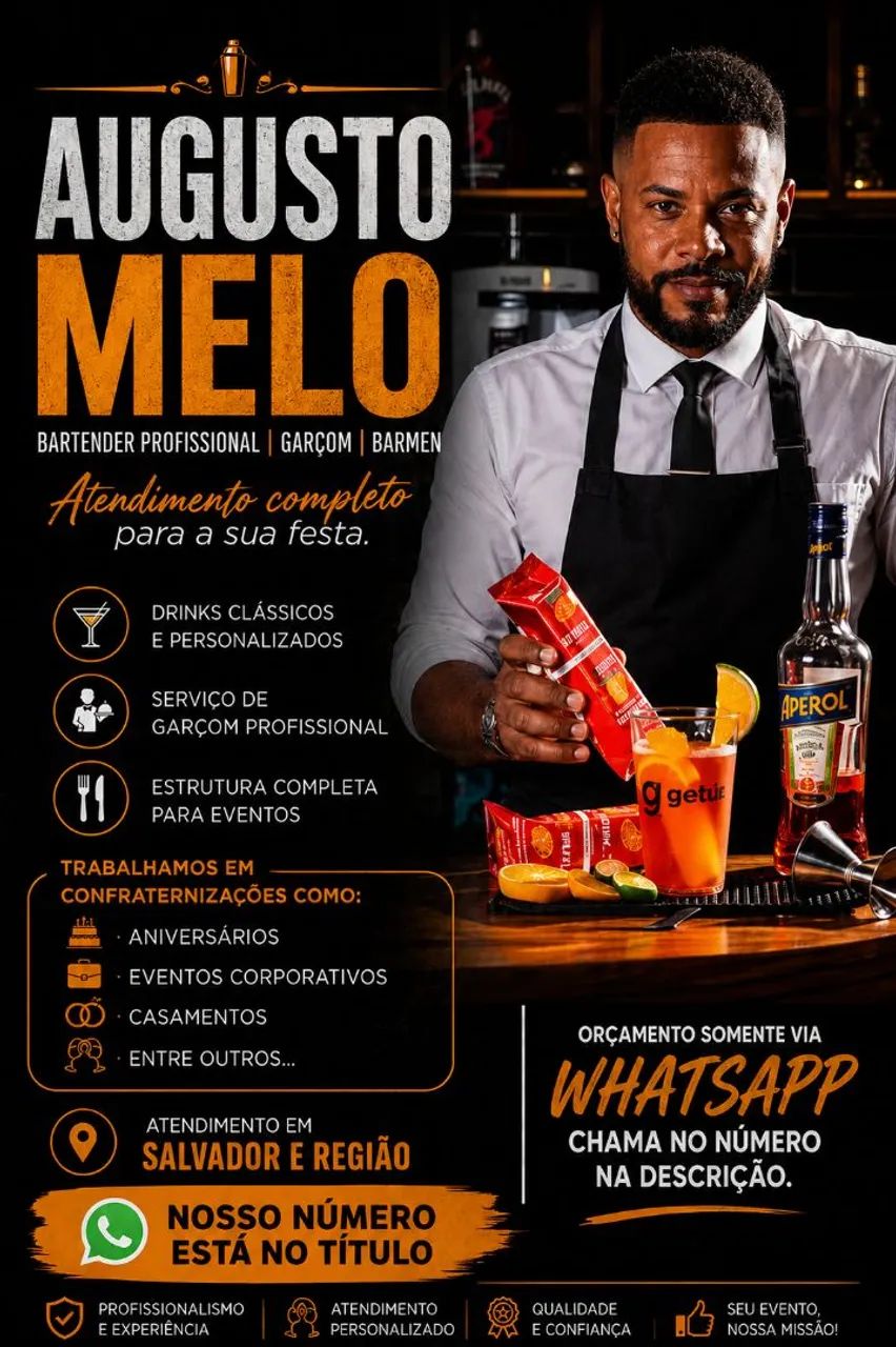 GARÇOM,  PARA EVENTOS  