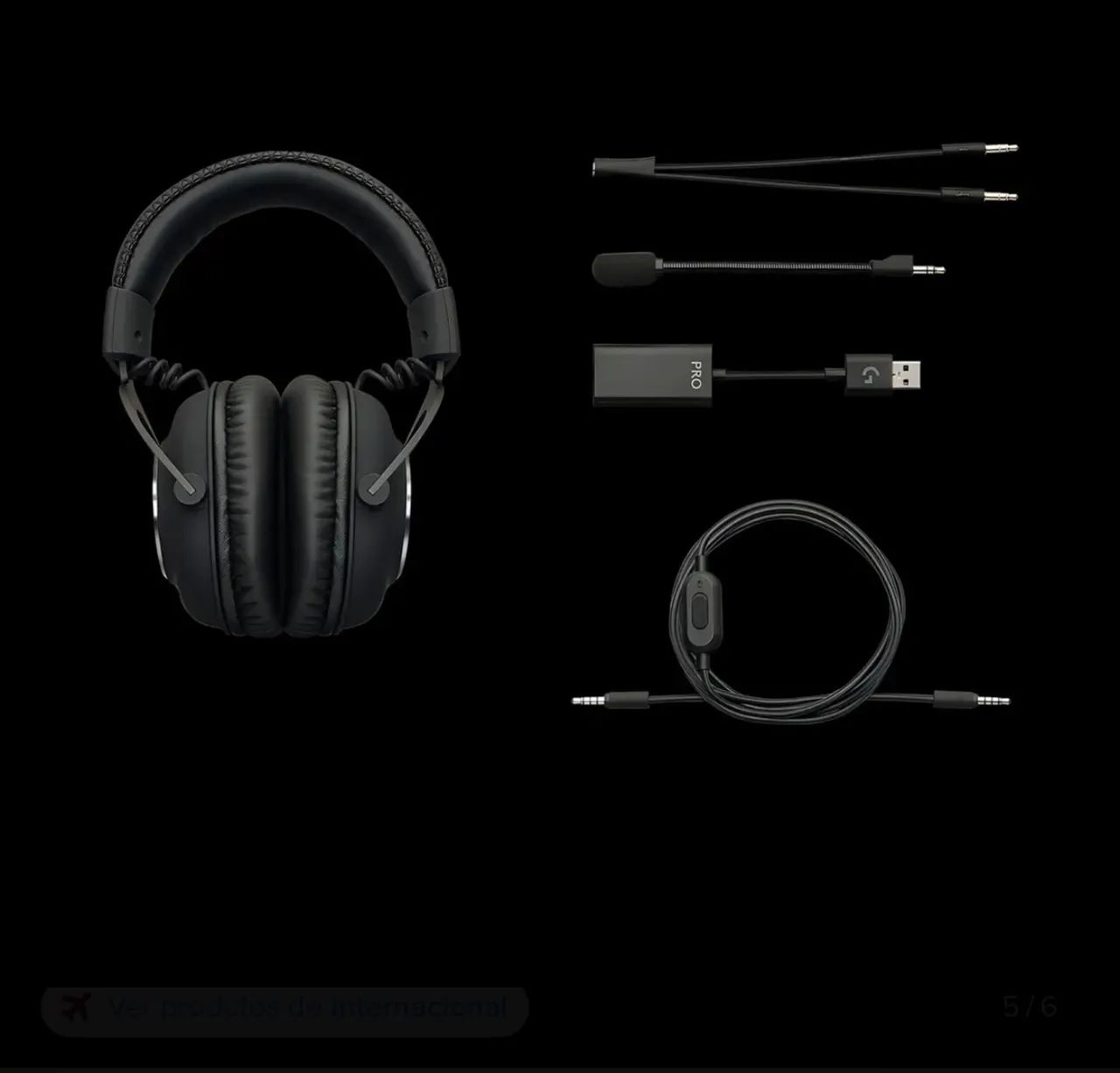 Headset Logitech G PRO com fio