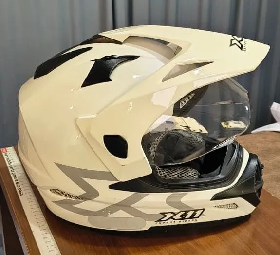 Capacete X11 Branco com Viseira - Foto 4