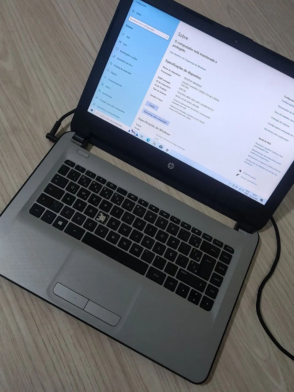 Notebook HP Intel i7 6500