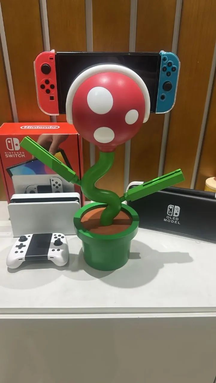 Nintendo switch OLED desbloqueado - Dock e joyscons extras - Foto 4