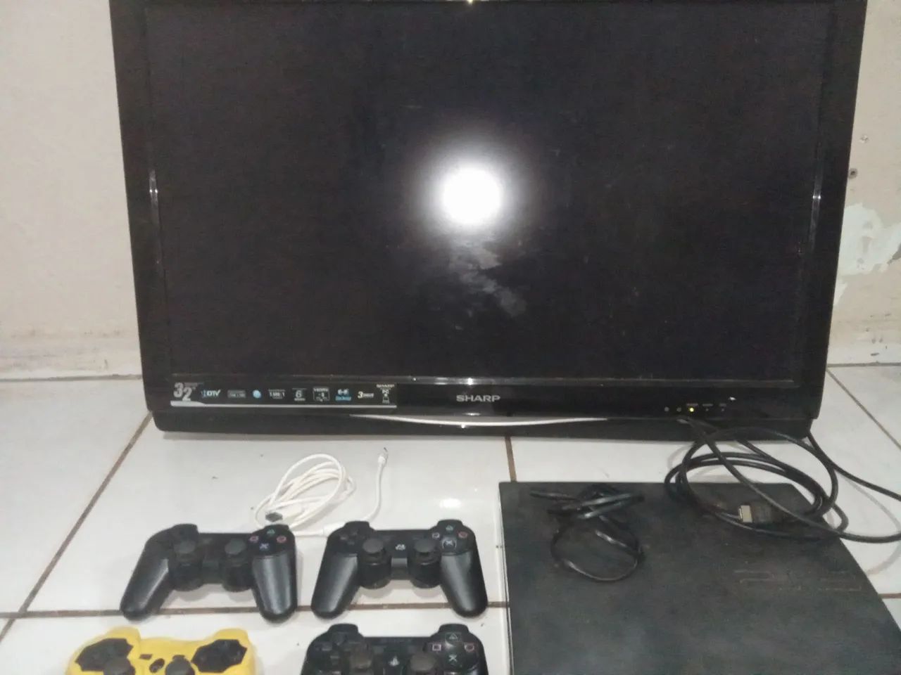 TV de 32 e PS3 completo 