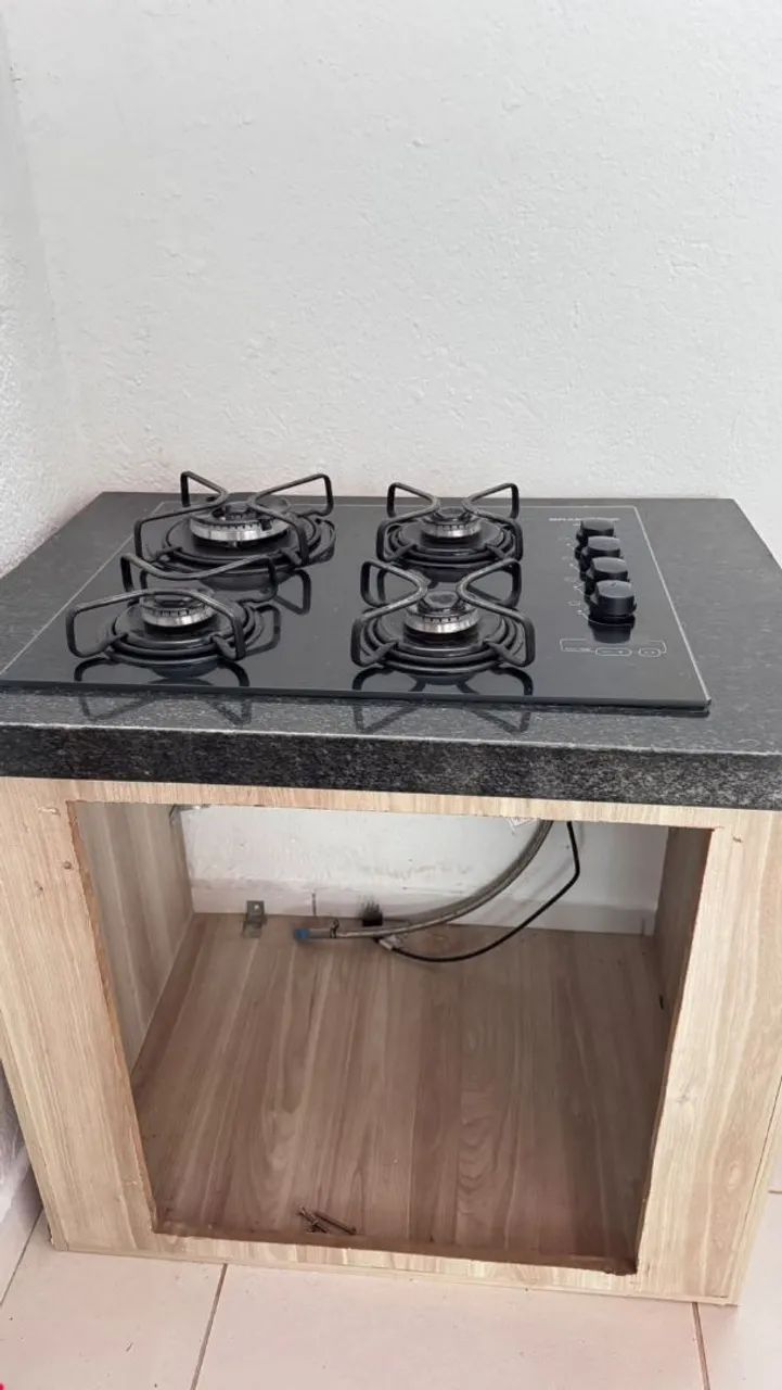 Cooktop com pedra e móvel  - Foto 3