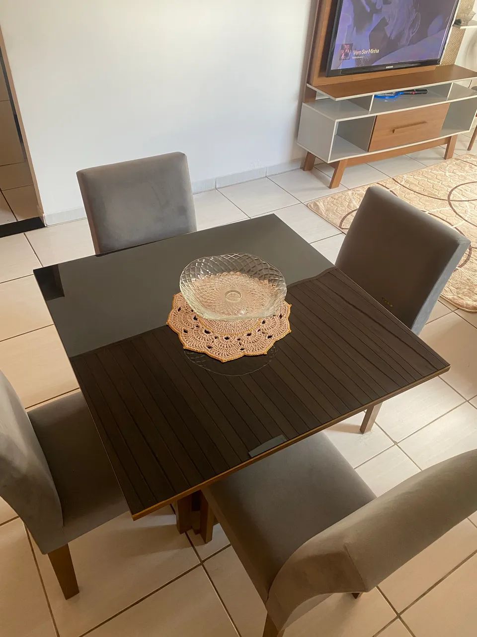 Mesa de jantar socialite black de luxo - Foto 2