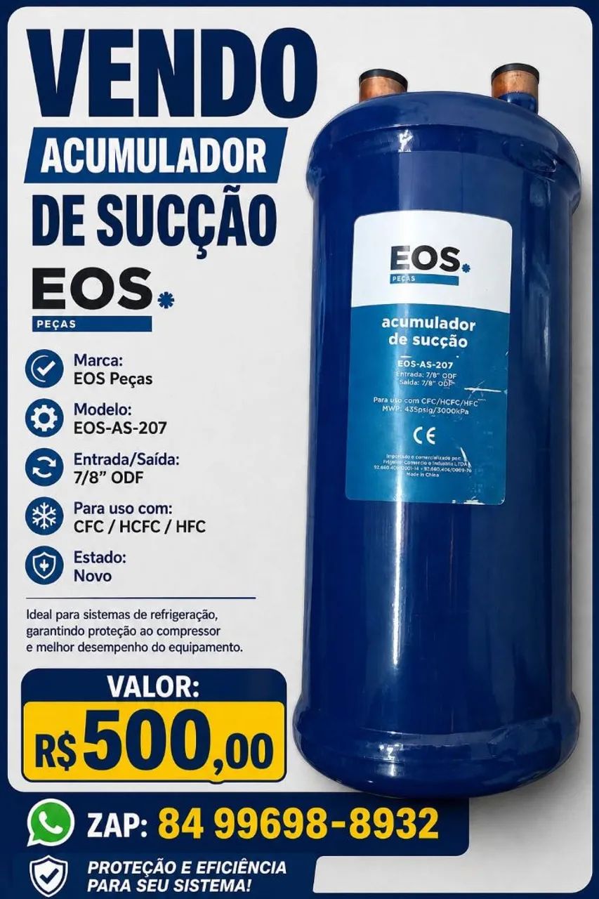 Acumulador de sucção EOS