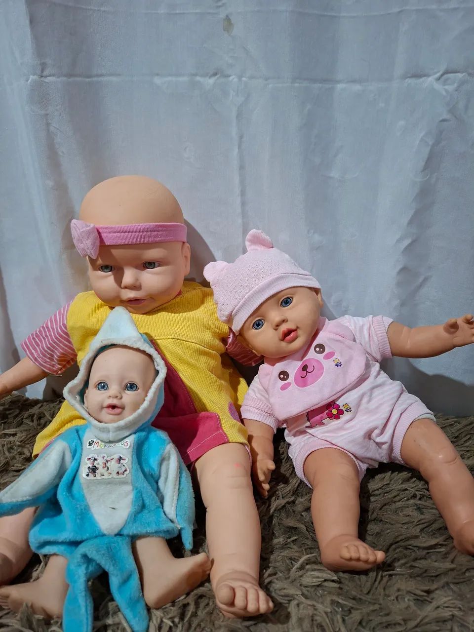 Kit 3 Bonecas Bebês  - Foto 2