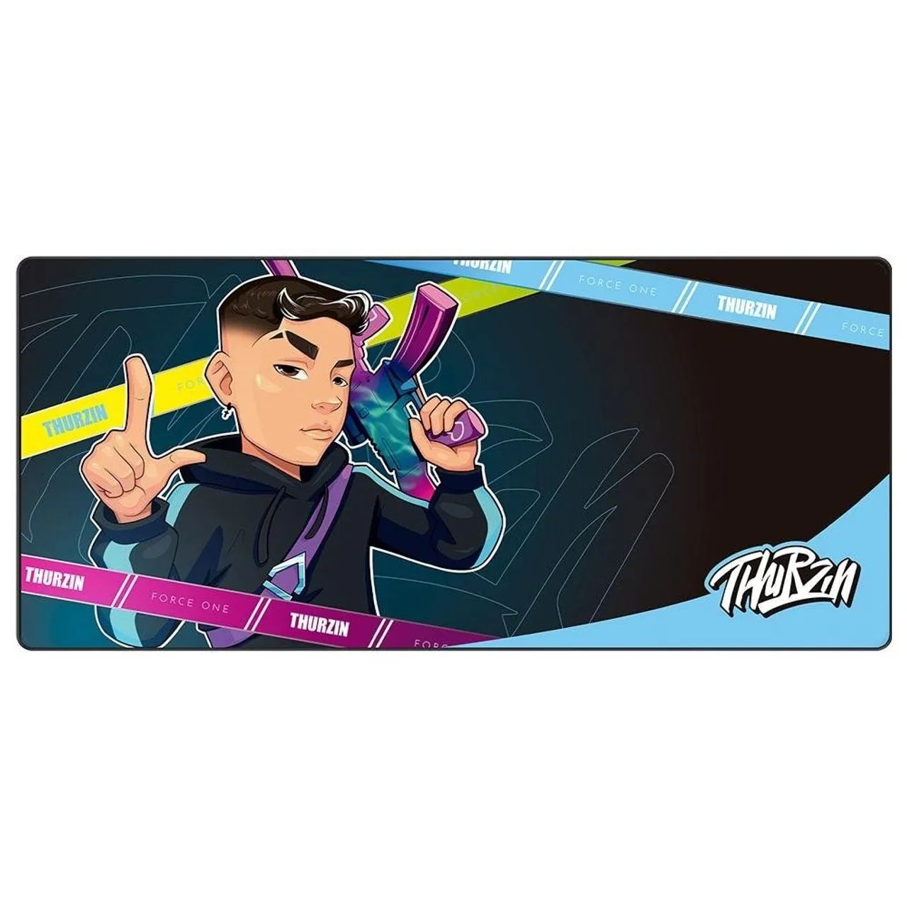 Mousepad Gamer Force One Skyhawk XXL - Foto 2