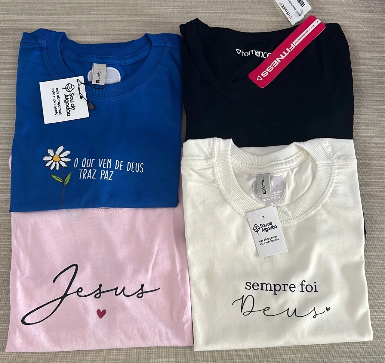 Camisetas 100% algodão Fem masc infan - Foto 3
