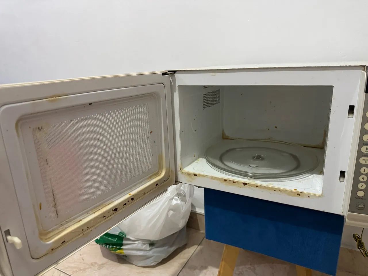 Microondas funcionando normalmente