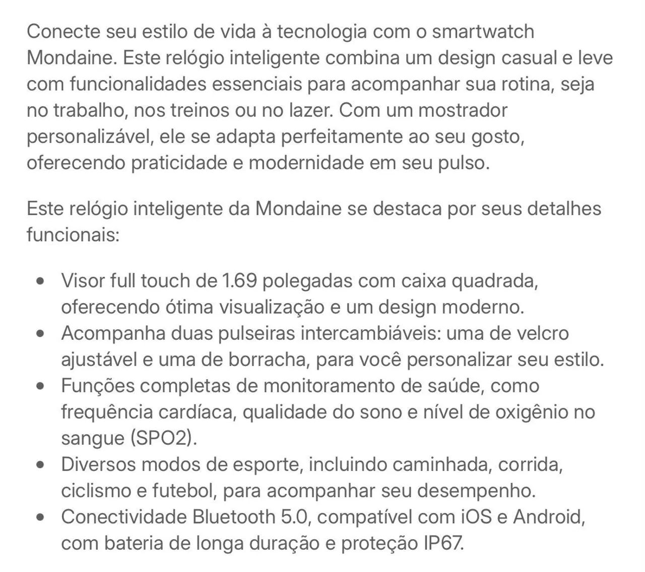 Relógio Smartwatch Mondaine - Foto 3