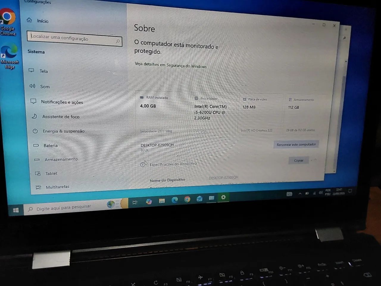 Notebook Lenovo Yoga com tela touch-screen, i5 6 geração,  memória DDR4 e SSD  - Foto 5