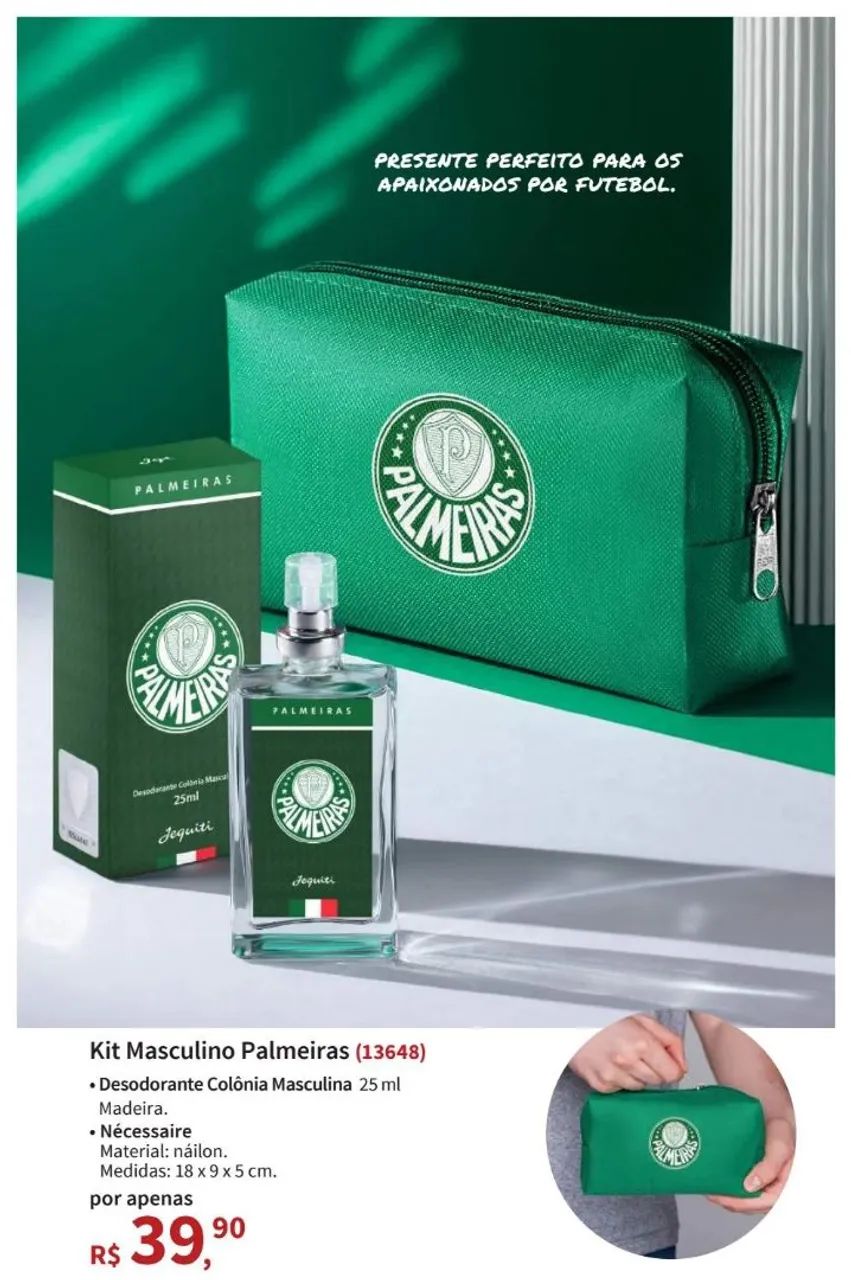 Kit Palmeiras Jequiti Perfume com Necessarie
