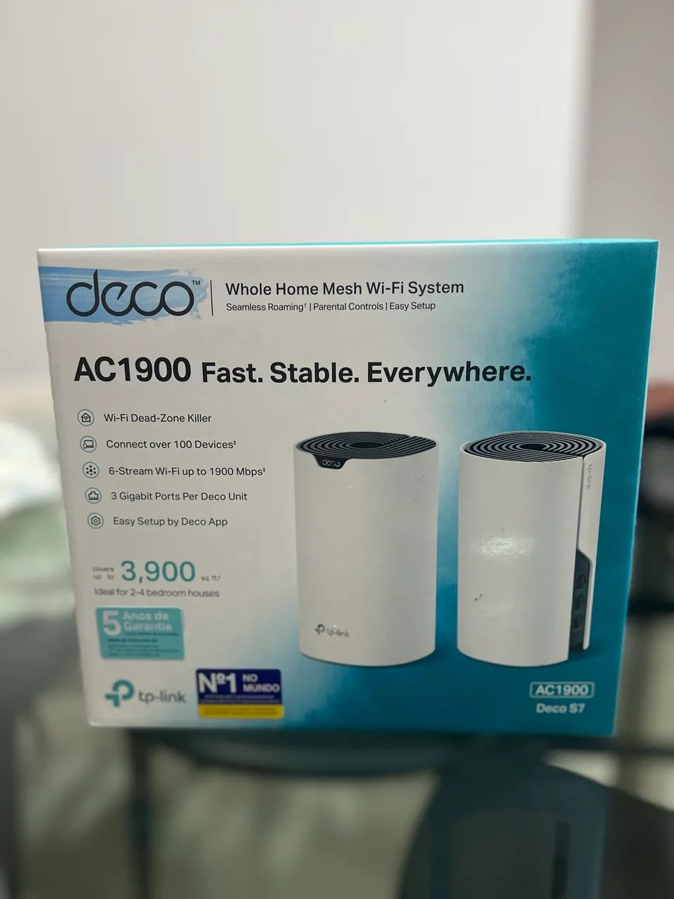 Roteador Wi-Fi Mesh TP-Link Deco S7 AC1900 - 2 Unidades