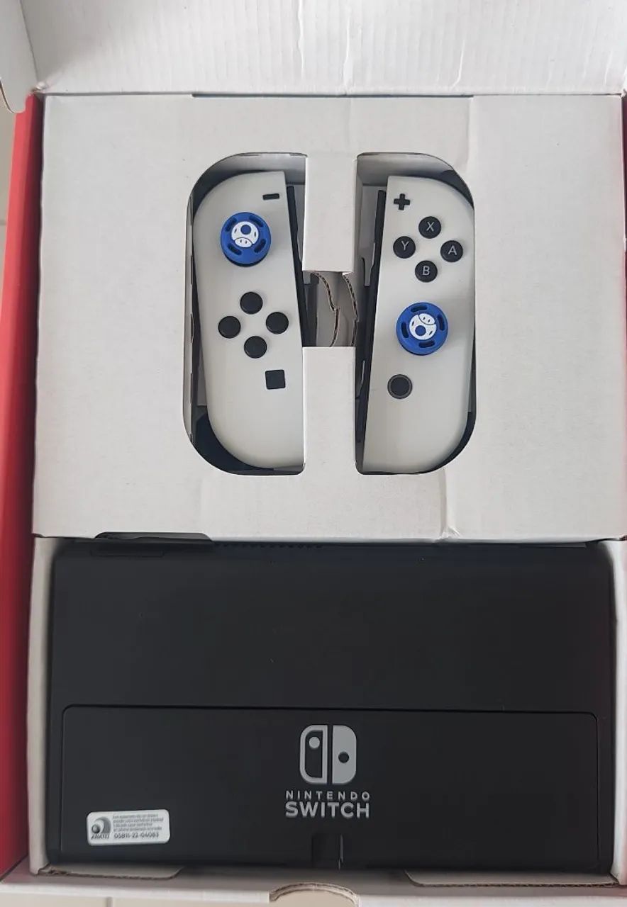 Nintendo switch OLED Bloqueado 64gb completo  - Foto 3