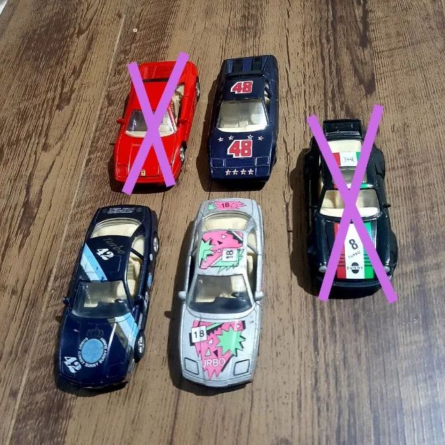 3 Carrinhos miniatura colecionador Ferrari F505 BMW 950I 930 Sunnyside